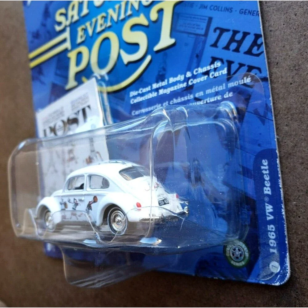 2005 Johnny Lightning 1965 VW BEETLE White #07 The Saturday Evening Post WL 1:64